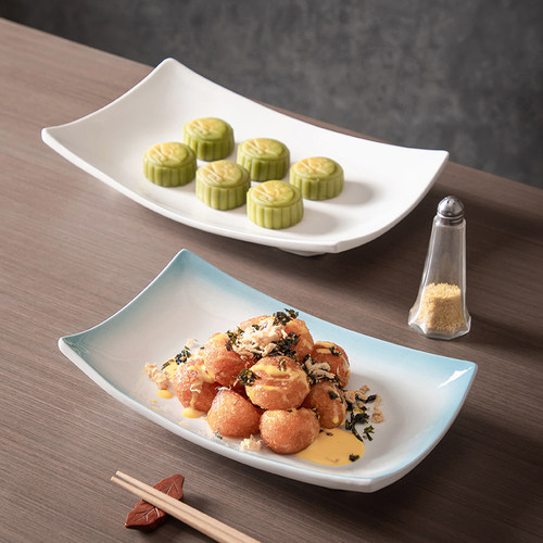 特色长盘陶瓷釉下彩商用饭店餐厅