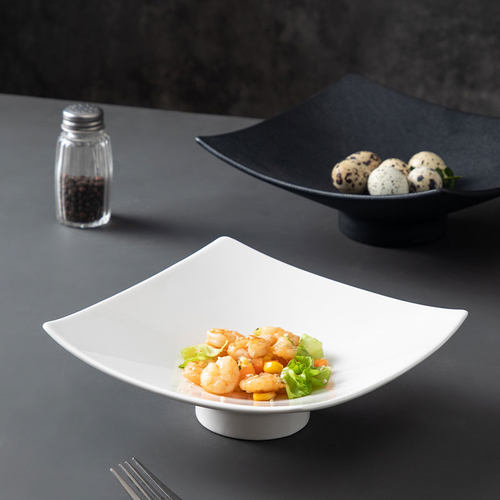 四方盘陶瓷釉下彩酒店餐厅私房菜