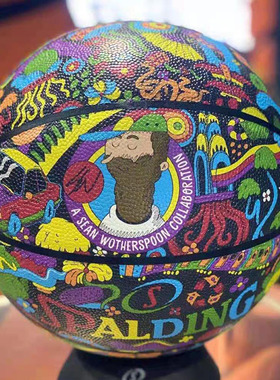 斯伯丁SneakerCon联名款篮球正品限量典藏7号时尚蓝球礼物77-095Y