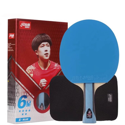 红双喜六星级彩色胶皮乒乓球拍