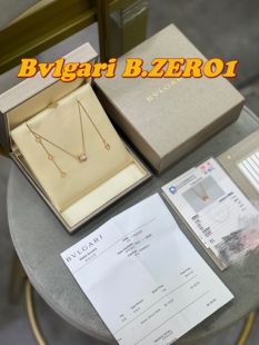宝格丽Bvlgari满钻小蛮腰项链玫瑰金 正品保证 支持第三方鉴定