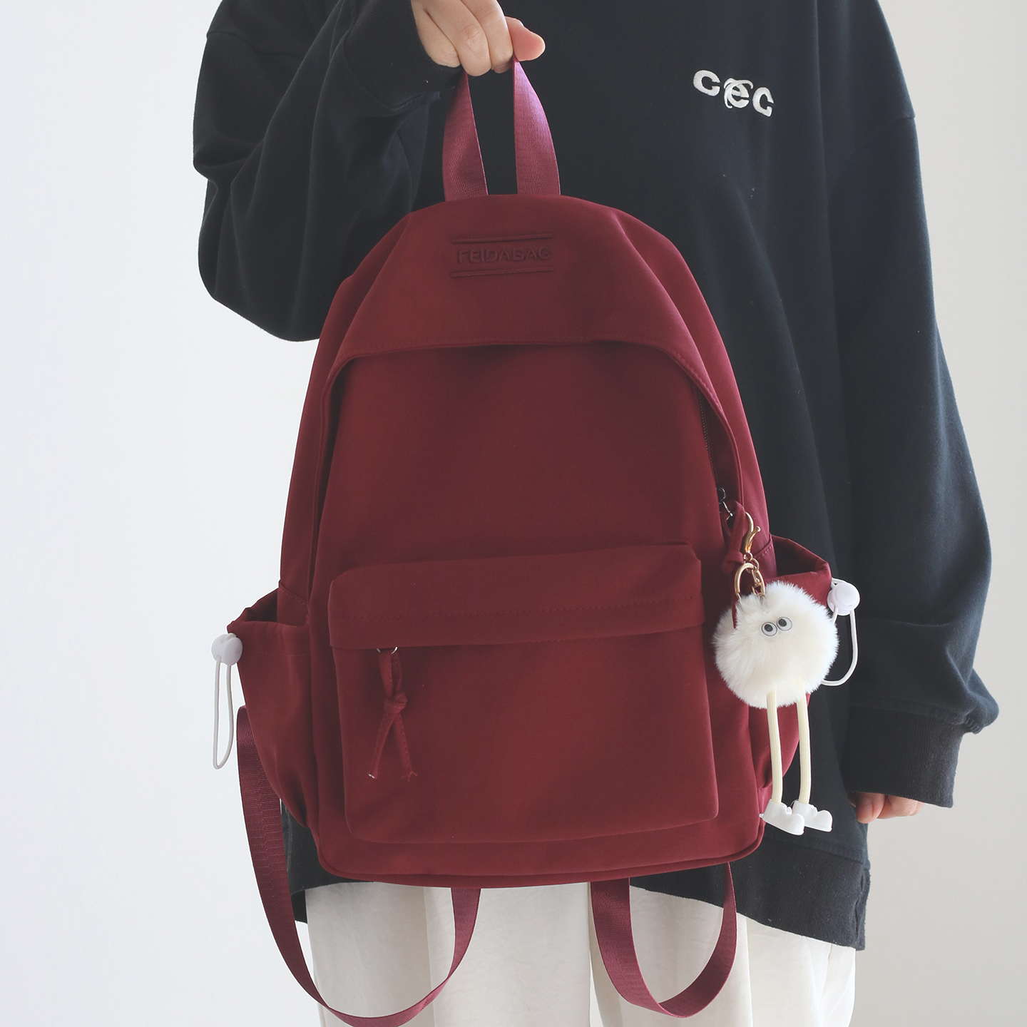 书包女大学生百搭日系初中生高中韩版小型新款双肩包旅行通勤背包