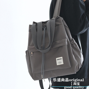 小型双肩包女2026新款 旅行抽绳原创小众书包女大学生上课通勤背包