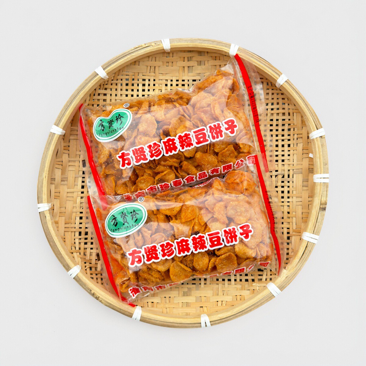 〈顺丰上门〉方贤珍麻辣豆饼子酥脆金钱饼油炸糕点绿豆饼开袋即食