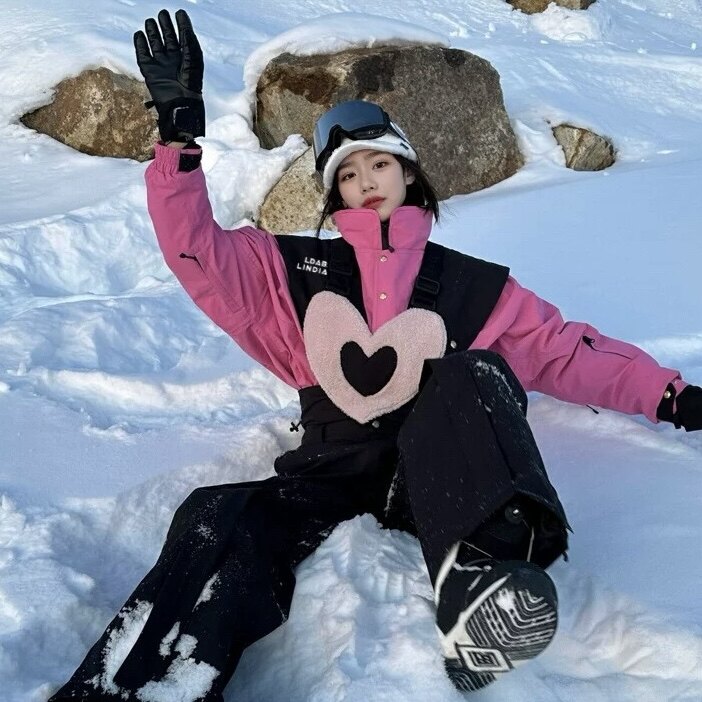 长白山西坡滑雪服租赁 43D李小璐同款套装S