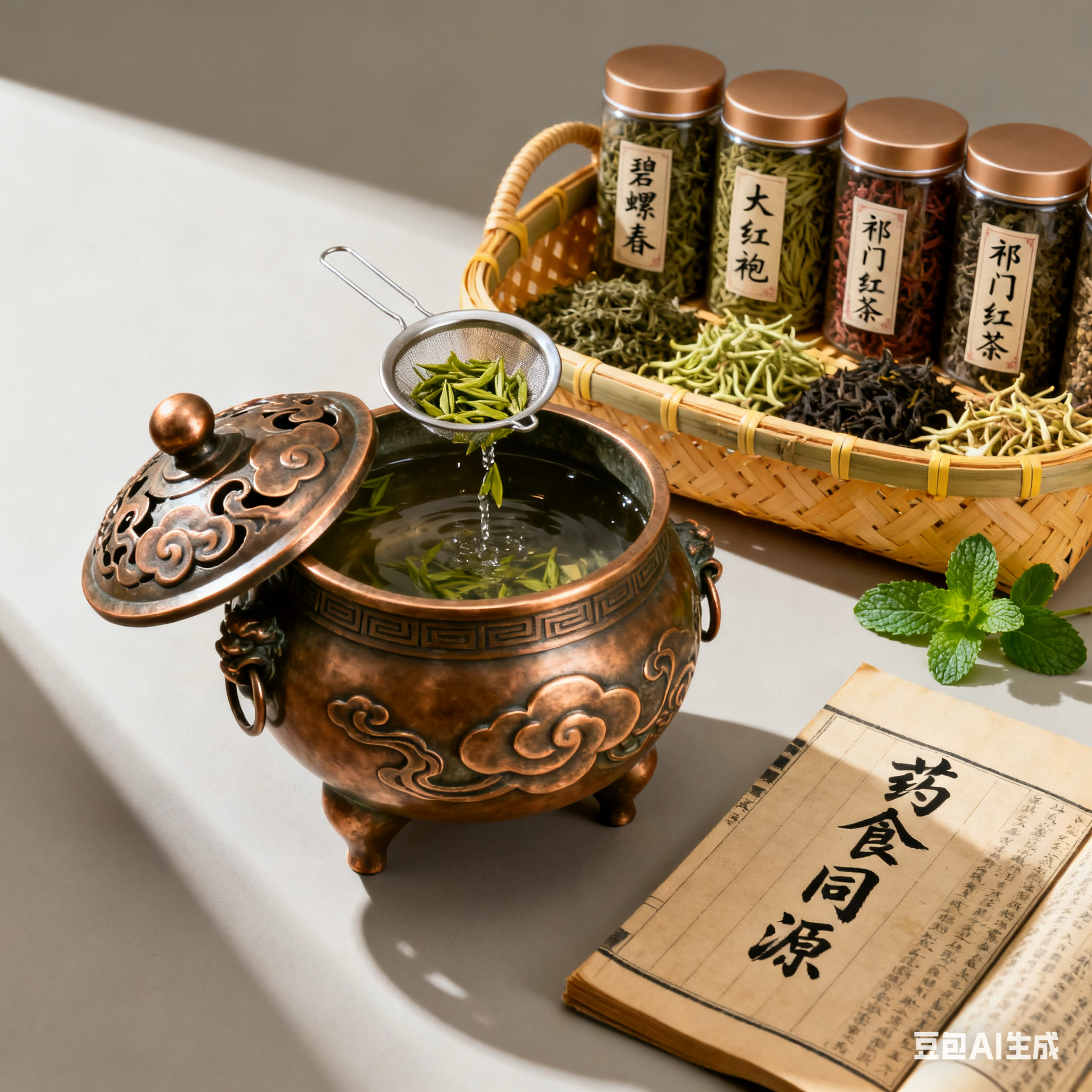 药食同源九紫离火五行能量茶一包等于打坐站桩3小时清五脏3秒生津