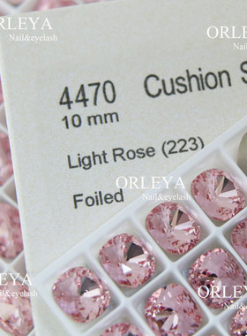 正品施家华子奥地利水晶4470尖底肥方223粉红色美甲堆钻饰品贴钻