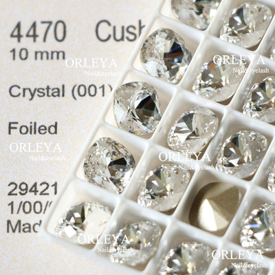 正品施华洛4470白色美甲尖底肥方