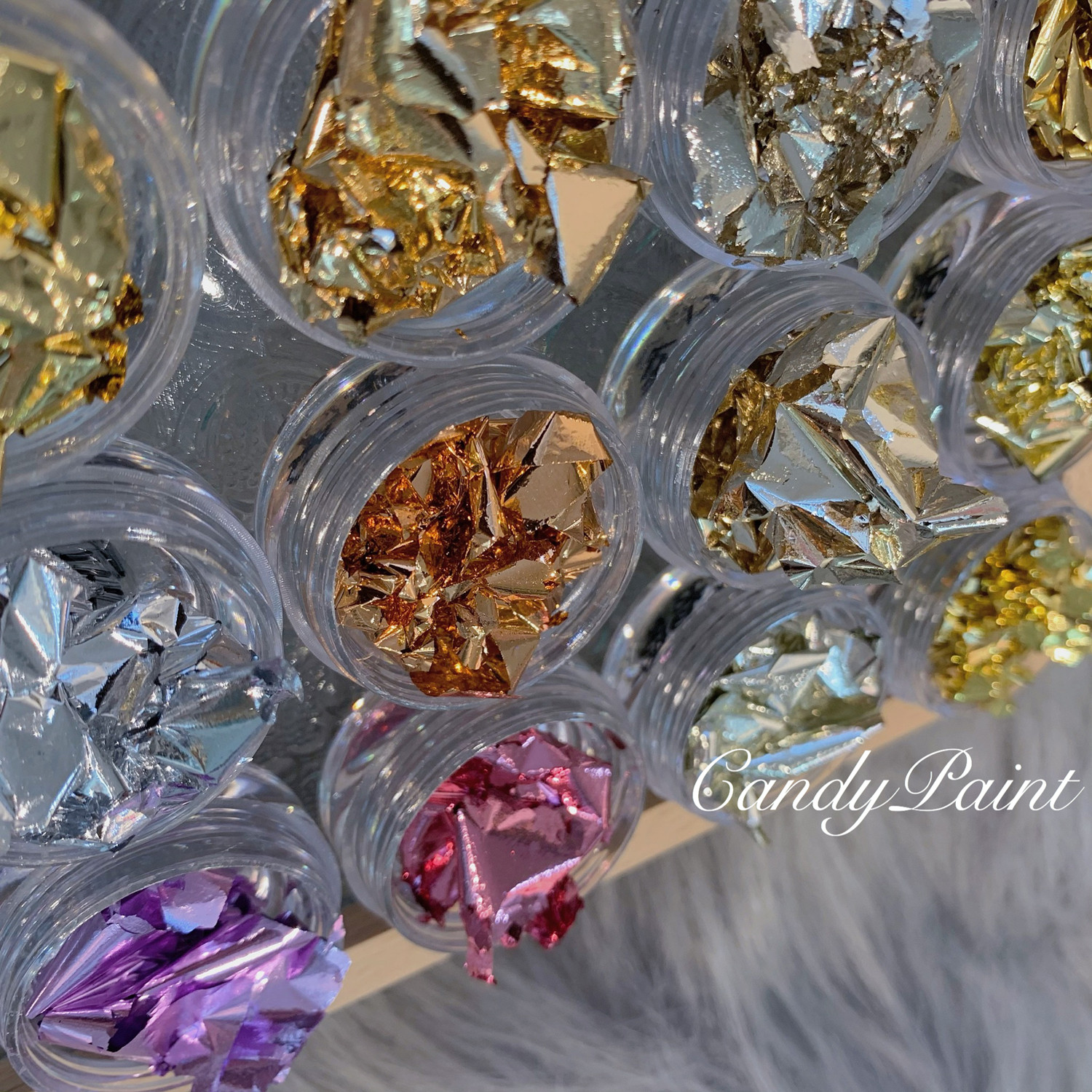 现货 Candypaint 超薄金箔纸 超柔服帖时髦彩色美甲饰品12色
