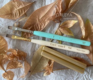 正品 安脂联名美甲日式 CAN VIGOUR 光疗笔方头方圆头笔 现货