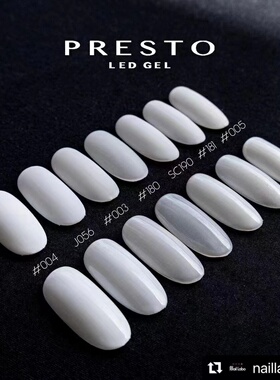 presto日本乳白色彩绘胶