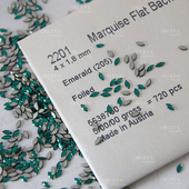 施家华子2201平底马眼205墨绿色指甲拼钻手工DIY美甲饰品正品 轻奢