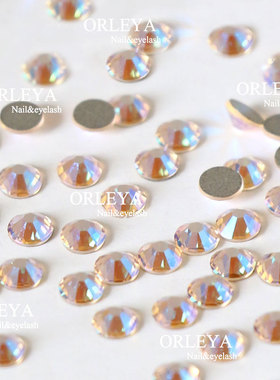 现货正施家华子奥地利水晶2058美甲水晶391SHIM闪烁丝绸色平底钻