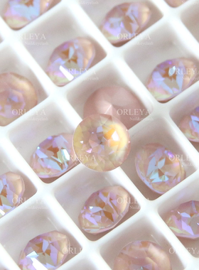 正品施家华子奥地利水晶美甲钻1088尖底L149D典雅粉色SS29饰品diy