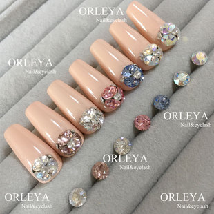 奥地利施家华子尖底混装堆钻材料包超闪美甲款式搭配钻石饰品SS29