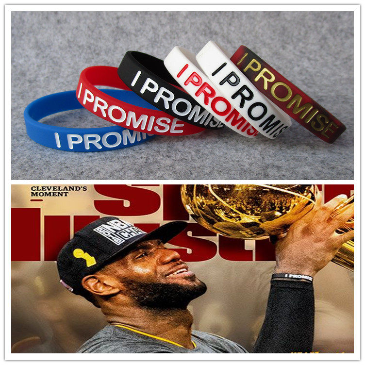 总决赛詹姆斯同款手环篮球硅胶腕带i promise骑士队男女运动包邮