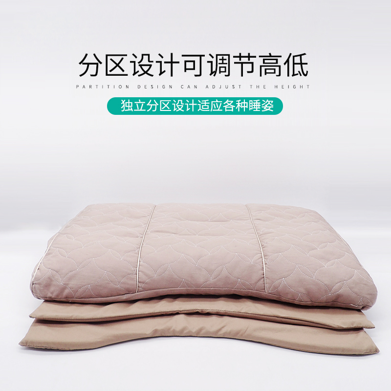 软管分区抑菌防螨虫透气枕头成人