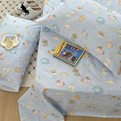可定做小红书同款全棉卡通床单