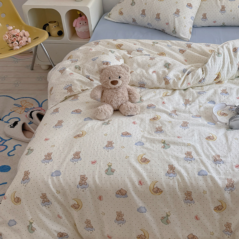 定做全棉A类双层纱婴幼童被套