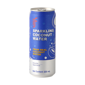 泰国原装进口if椰子汁气泡水果汁椰子水饮料320ml*24罐整箱汽水