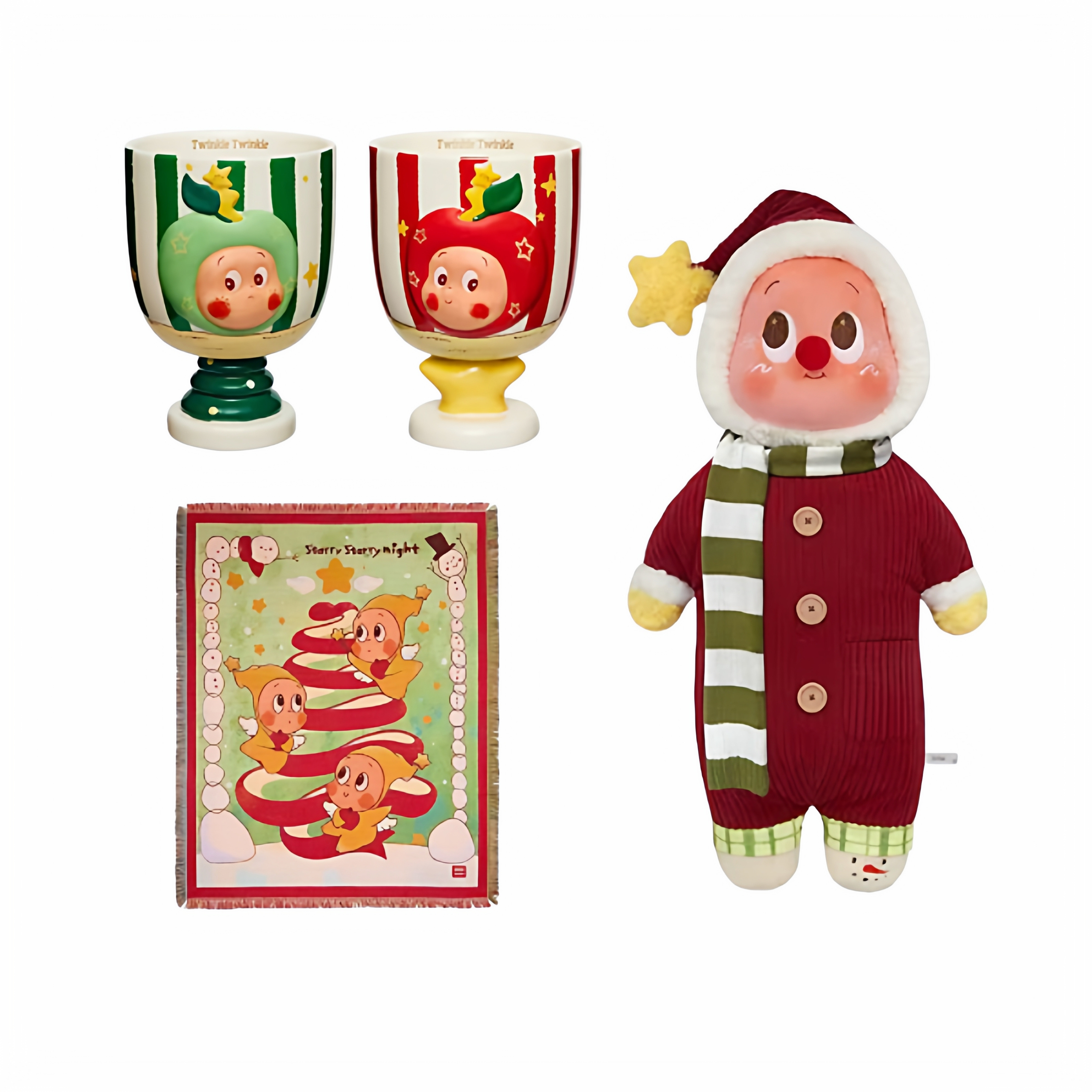 POPMART你最珍贵系列星星人毛绒公仔抱枕双杯礼盒陶瓷杯披毯周边