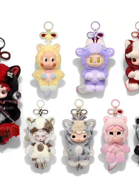 POPMART泡泡玛特马力全开系列搪胶毛绒挂件盲盒小野SP星星人盲盒