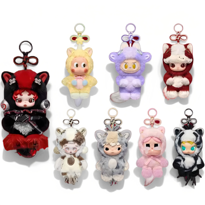 POPMART泡泡玛特马力全开系列搪胶毛绒挂件盲盒小野SP星星人盲盒