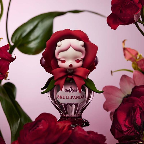 POPMART泡泡玛特SKULLPANDA花的四幕戏系列香氛喷雾家居周边礼物