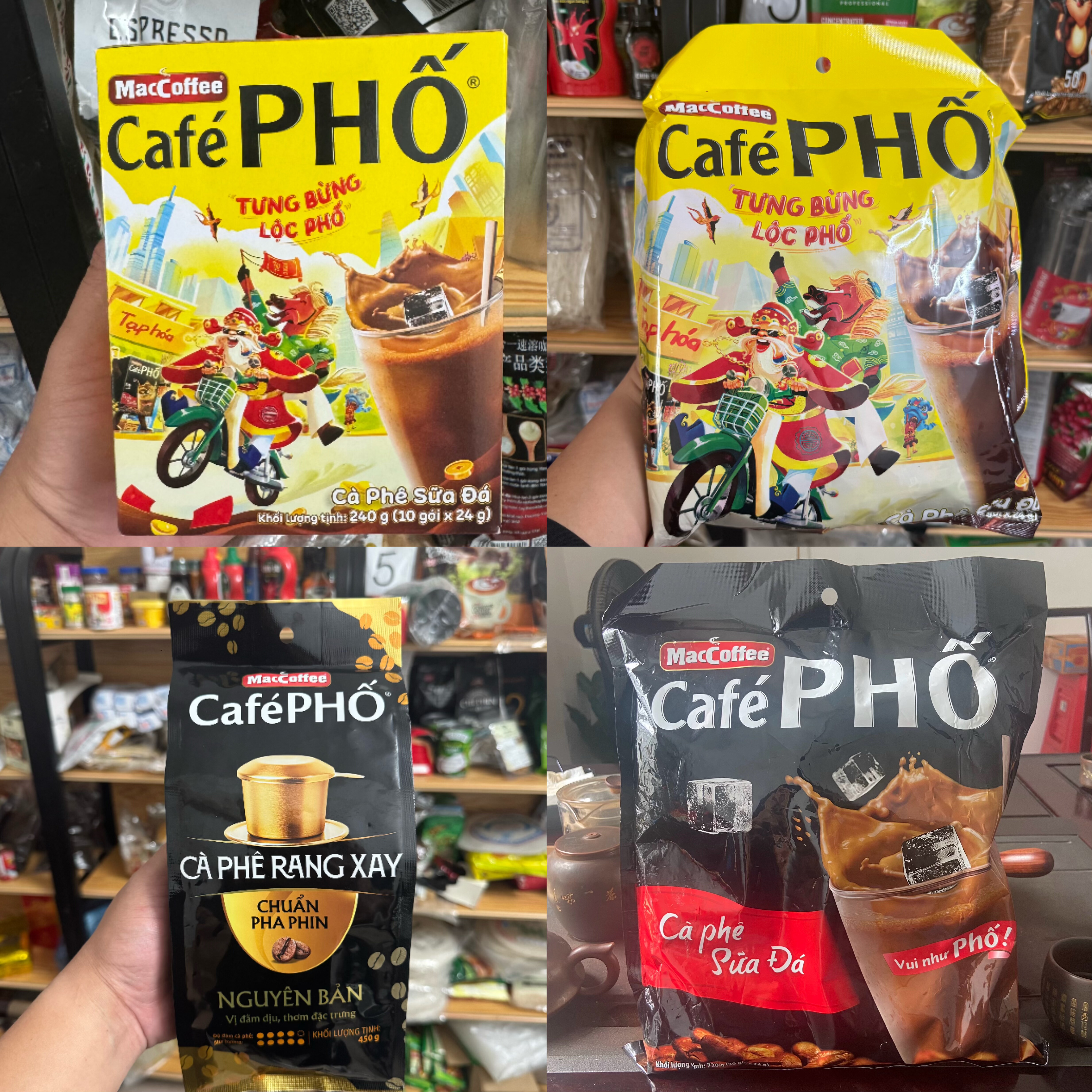 越南 特产冰咖啡240g Mac CafePHO 特浓纯香速溶三合一牛奶东南亚