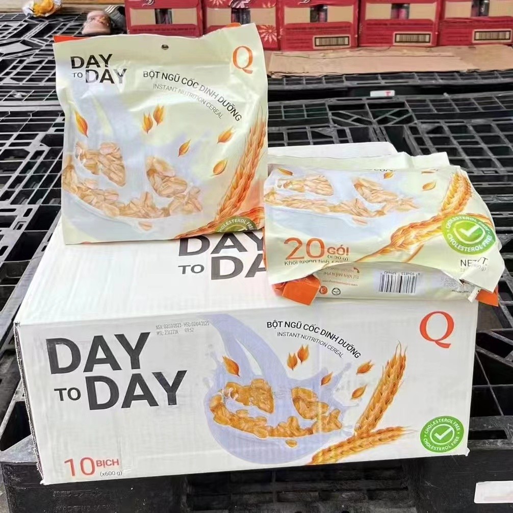越南Q牌 DAYTODAY 速溶营养麦片600克20袋东南亚小朋友食品早中晚