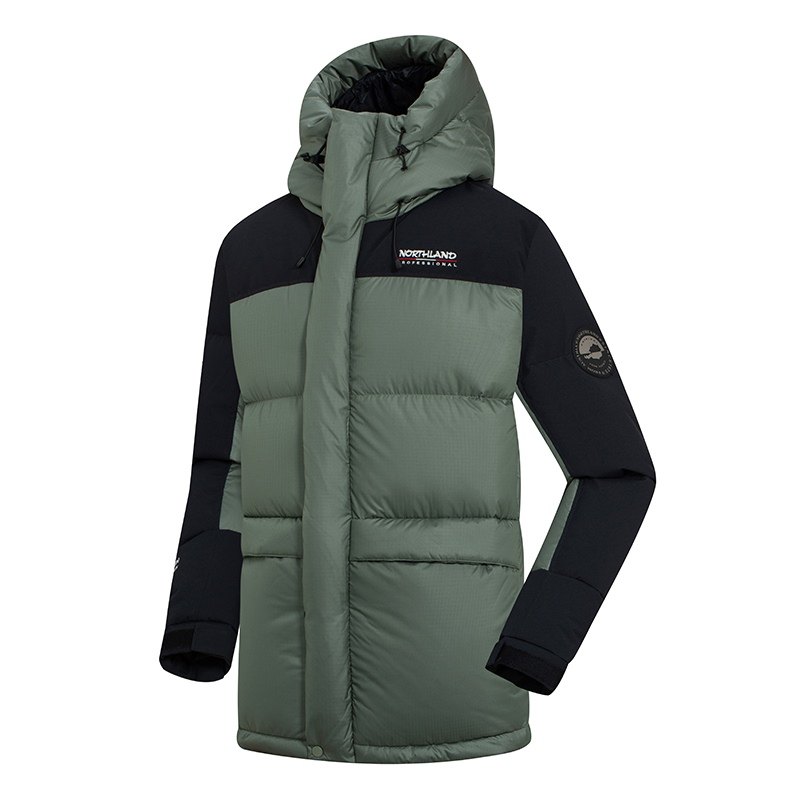 诺诗兰羽绒服男女秋冬新款防风防泼透气加厚中长款蓬松鹅绒羽绒衣