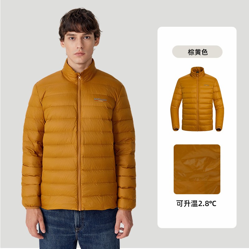 诺诗兰鹅绒服男女士24秋冬石墨烯保暖内胆高蓬度无异味轻羽绒外套