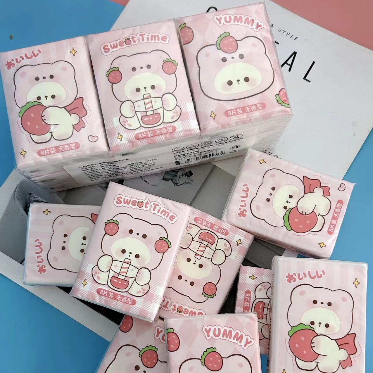 萌纸语录3层是9包卡通手帕纸