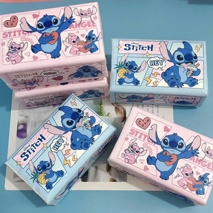 5包 漫画史迪奇抽纸380张 家用大包面巾纸可湿水卫生纸餐巾纸厕纸