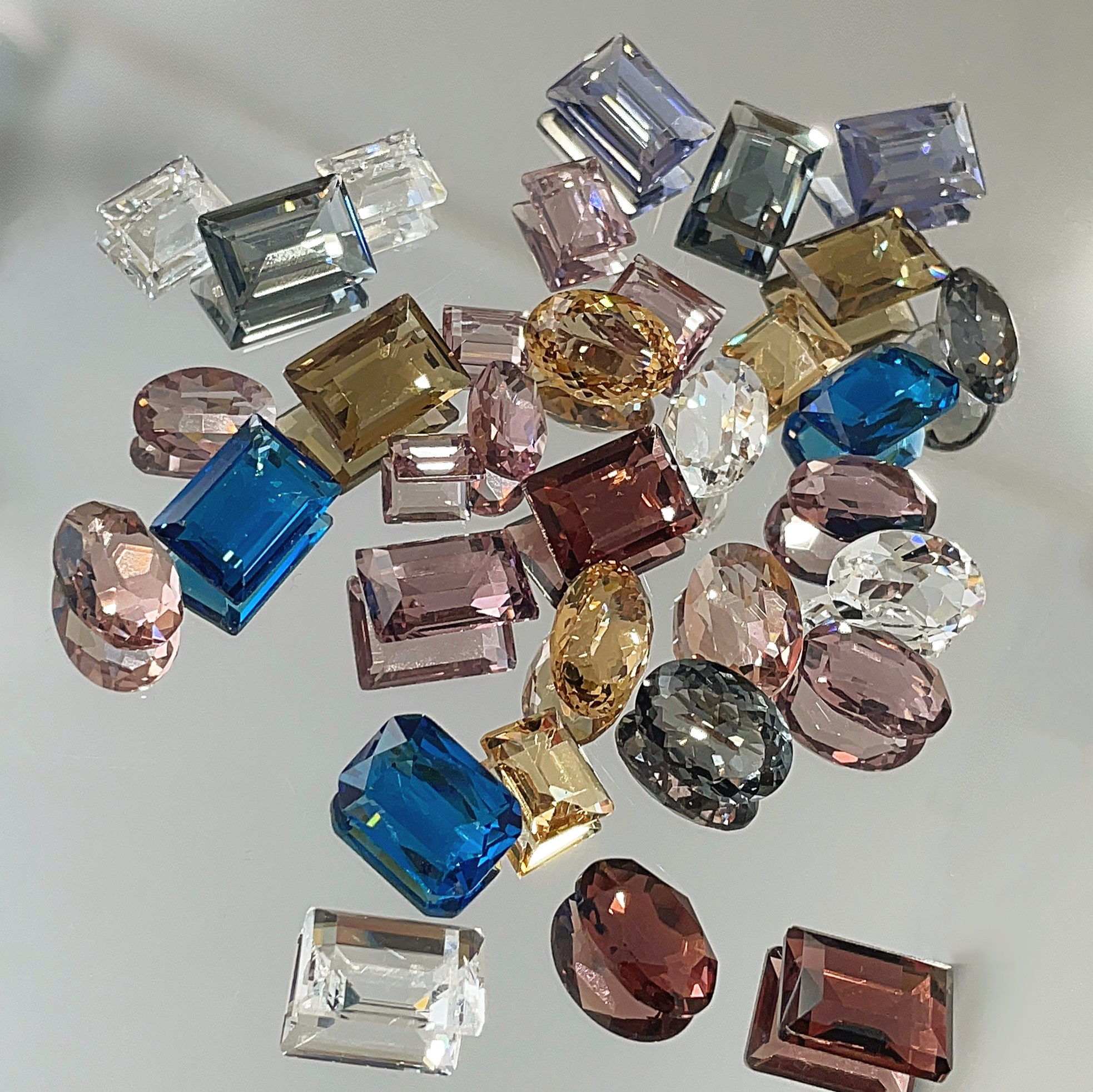 秋冬色系透底钻冰糖椭圆高品K9