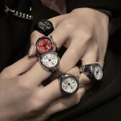 2023迷你戒指表方形男女经典 潮流学生手指表 复古生日礼物手表时尚