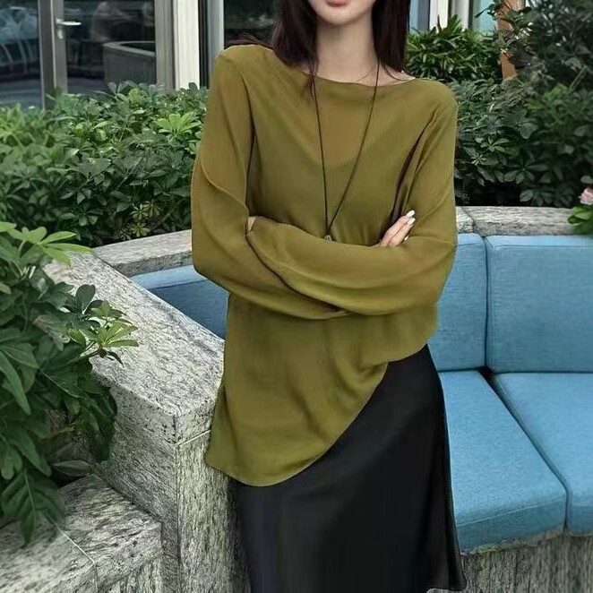 露锁骨长袖人丝防晒衫2026夏季新
