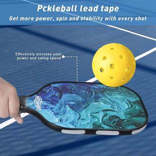 pickleball lead匹克球拍自粘铅条贴加重配重贴黑色银色边条配重