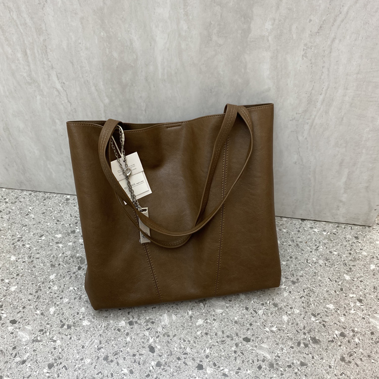 韩版小众设计懒庸风托特包简约