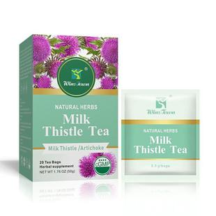 水飞蓟茶包Herbal Supplement Milk Thistle Tea Liver Detox Tea