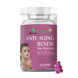 外贸现货 Anti-aging renew gummies gummy collagen跨境软糖工厂
