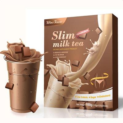 跨境电商巧克力味奶茶slim milk tea Chocolate flavor detox tea