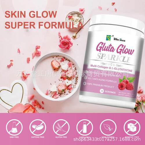 Wins Multi Collagen L-GLUTATHIONE Gluta Glow Sparkle Powder