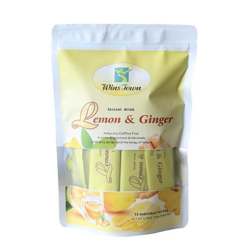 外贸出口柠檬姜茶Lemon ginger tea速溶颗粒固体饮料跨境源头厂家