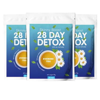 跨境现货Winstown 14/28 days detox tea flat belly fit teabags