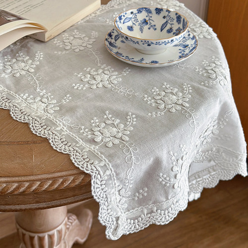 ins风少女蕾丝花边小餐垫