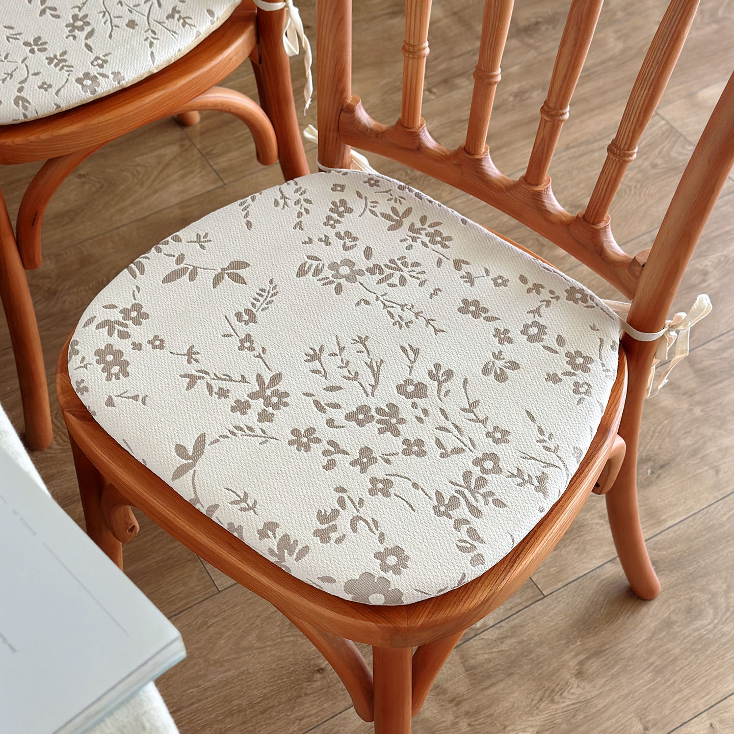 东方美学丨雪尼尔马蹄形坐垫