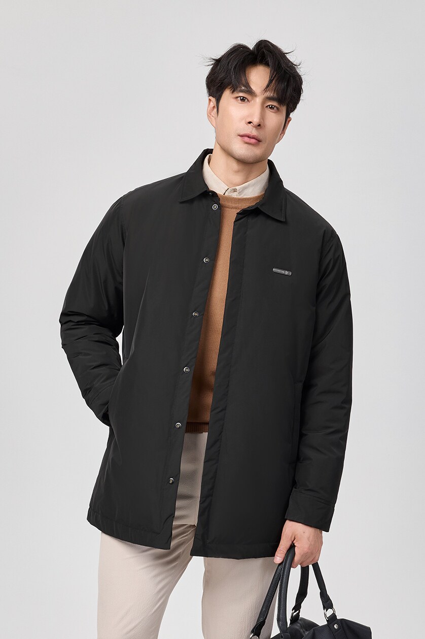 2025新品男士羽绒服中长款商务90白鸭绒6612p295（长期有货）,男装羽绒服,钱塘721