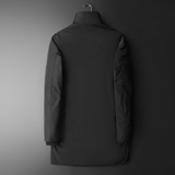 2025新款男士羽绒服中长款商务立领90白鸭绒6628p335长期有货，男装羽绒服，钱塘721