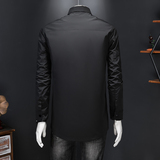 2025新款男士夹克商务行政轻外套中长款翻领6812p170（长期有货），男装夹克，钱塘721